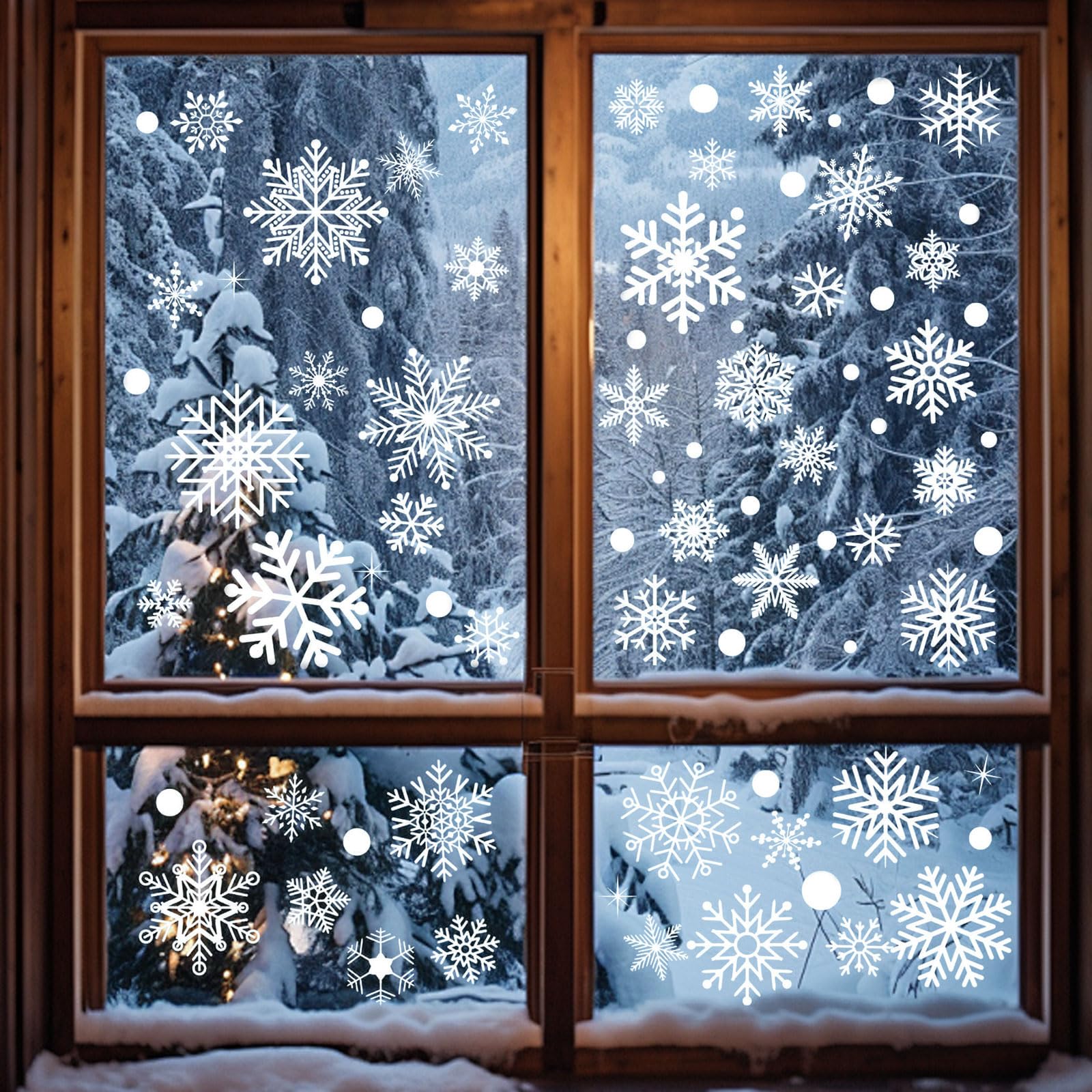★在庫処分★　半額で販売中！＜貼ってはがせる＞ 美濃和紙　雪の窓飾り3種セット 選べる【 SNOW FLAKE 3種類】和紙 デザイン 雪の結晶 「 窓